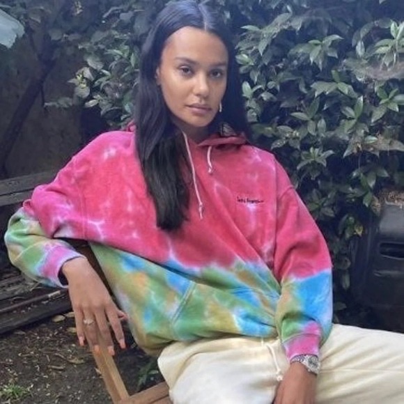 NWT Urban Outfitters iets frans tie dye hoodie sz XS S - Picture 1 of 4